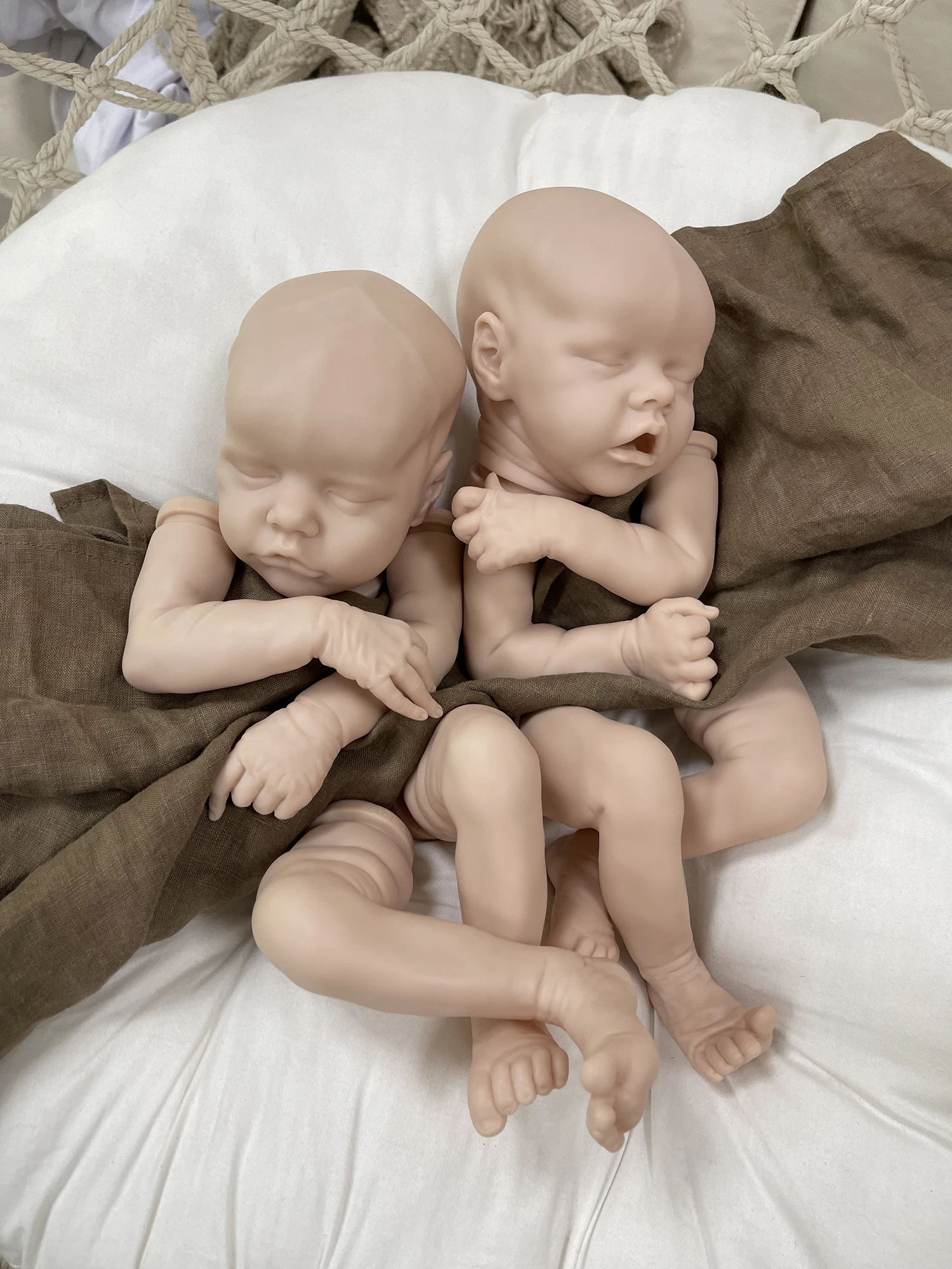 17in Reborn Baby Doll Kit Twin A/B Vinyl Unpainted DIY