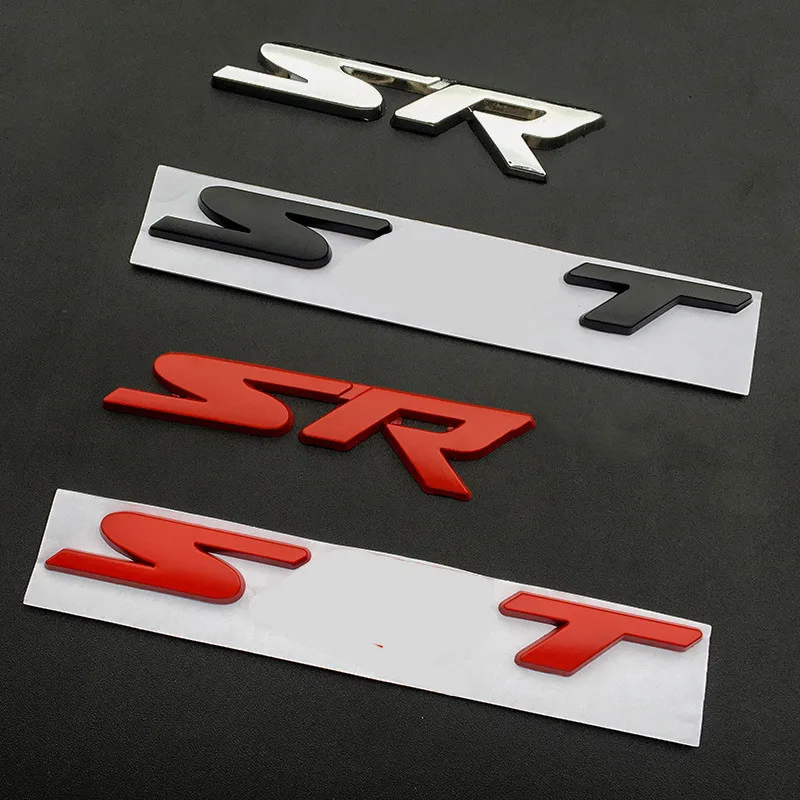 Metal 3D Car Rear Trunk Stickers For Charger Srt Emblem Badge Sxt Challenger Durango Viper Caliber Grill Emblem Badge Decoration