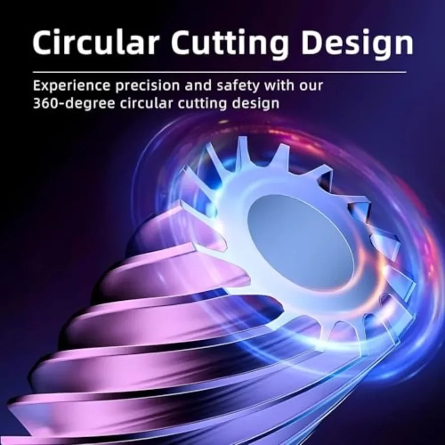 Elektryczny obcinacz do paznokci z oświetleniem LED dla poprawionej widoczności podczas użytkowania. Konstrukcja z możliwością ładowania przez USB zapewnia wygodę i bezpieczeństwo.