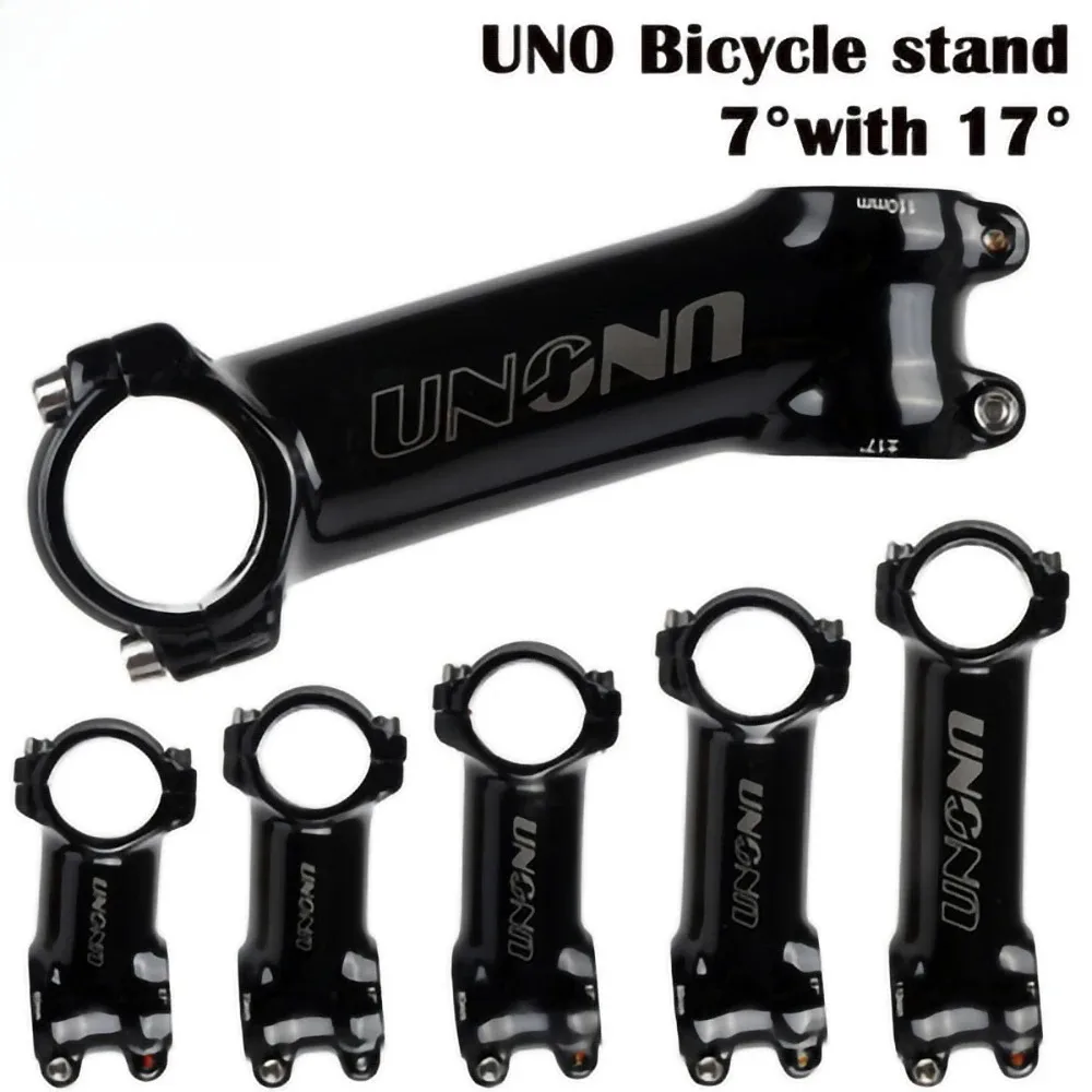 

UNO Bicycle Forged Stem, 7° / 17° Degree, Gloss Black, Length 60-130mm, Aluminum Alloy Material