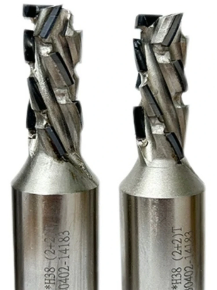 Diamond spiral straight cutter multi-shaped slotted spiral trimming knife CNC cutting bottom milling cutter tools