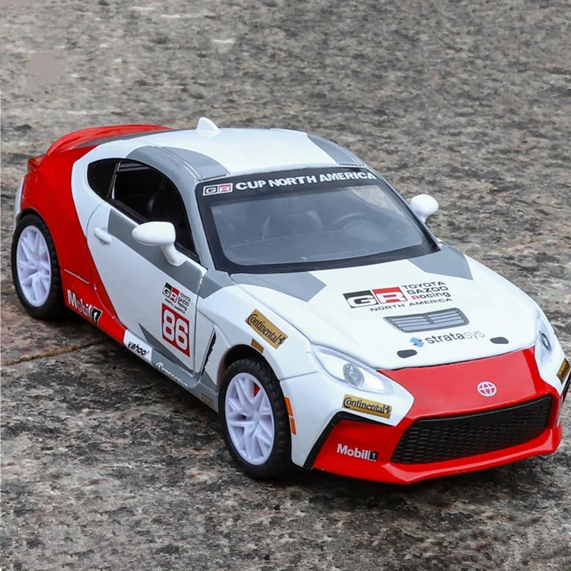 

1/32 Toyota GR86 Alloy Sports Car Model Diecasts Metal Track Racing Car Vehicles Model Sound and Light Simulation Kids Toys Gift