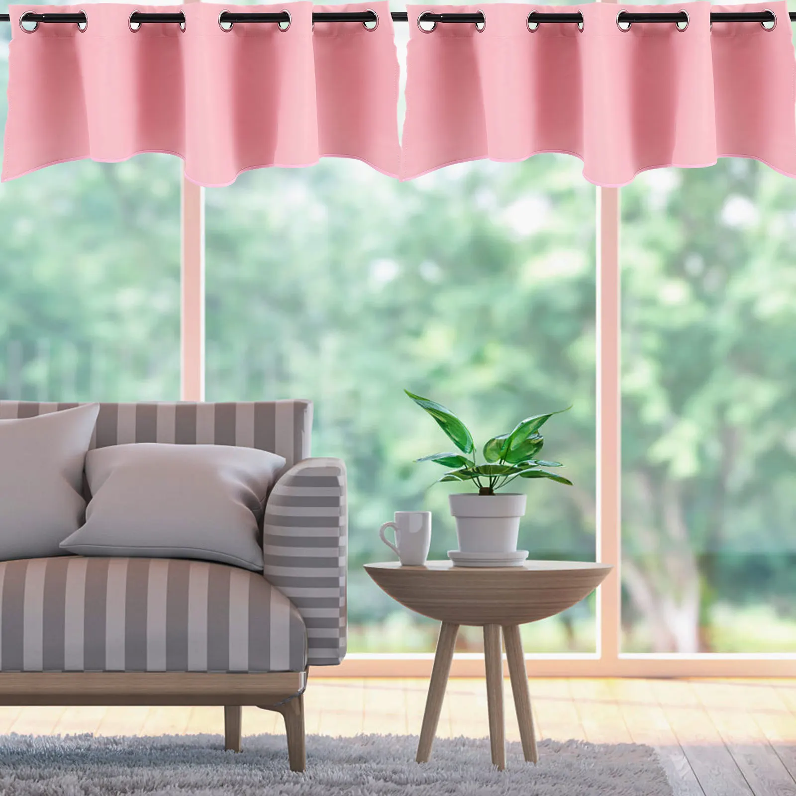 

Lightproof Curtains Bedroom Window Valance Short Blackout Travel Kitchen Decorative 100 Polyesters Easy Clean Dirty Resistance