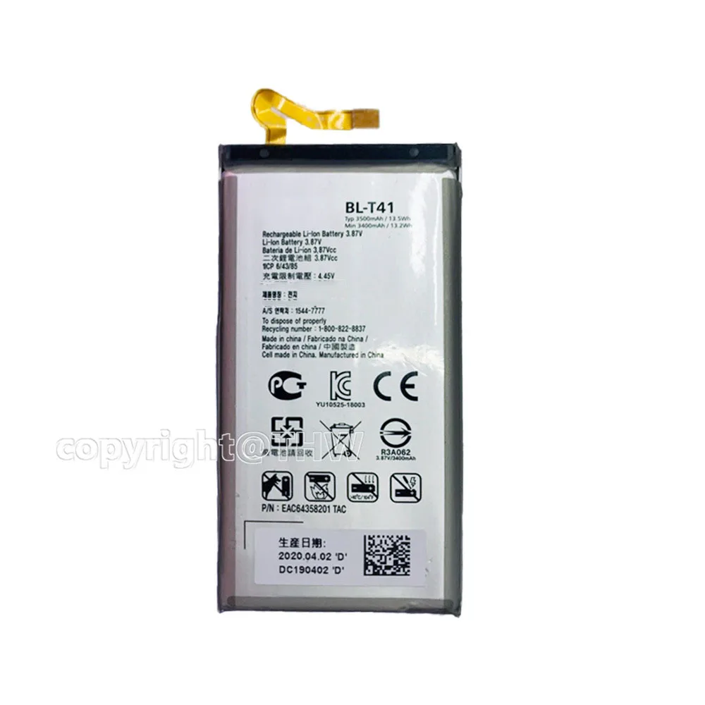 BL-T41 Battery For Lg G8 ThinQ BL T41 LMG820QM7 LMG820UM1 LM-G820UMB LMG820UM0 LM-G820N Mobile Phone Bateria+Tracking number