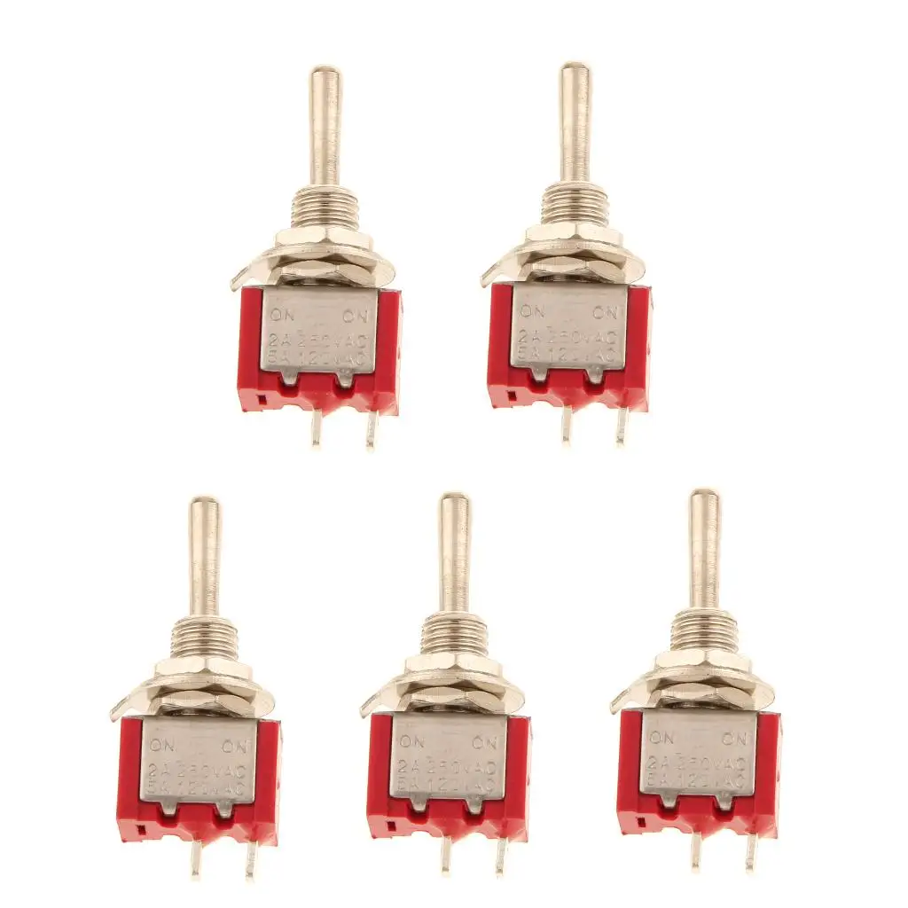 5 x latching On/Off Mini Miniature Toggle Switch Model Railway SPST