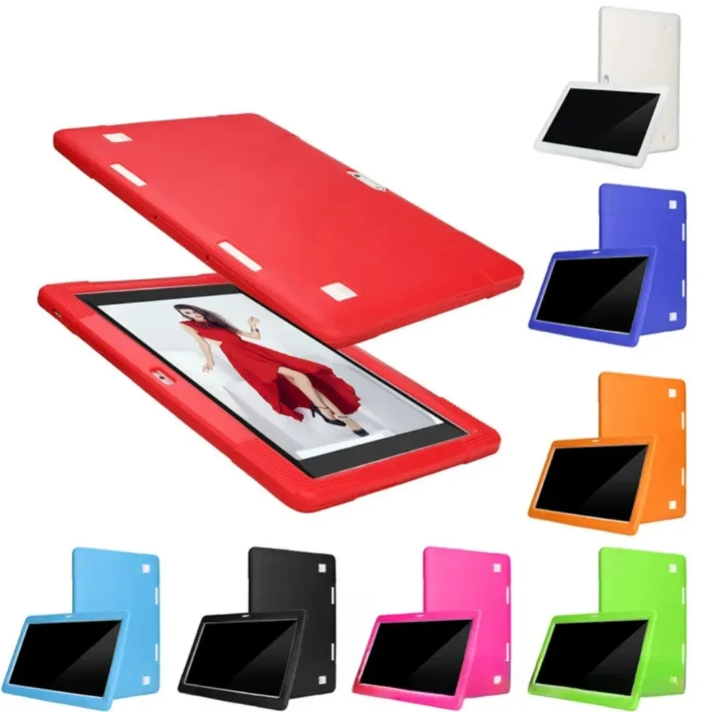 10-calowy uniwersalny silikonowy pokrowiec na tablet Długość 9,64 cala Szerokość 6,89 cala Odporna na wstrząsy ochronna tylna pokrywa 10,1-calowy pokrowiec na tablet z Androidem