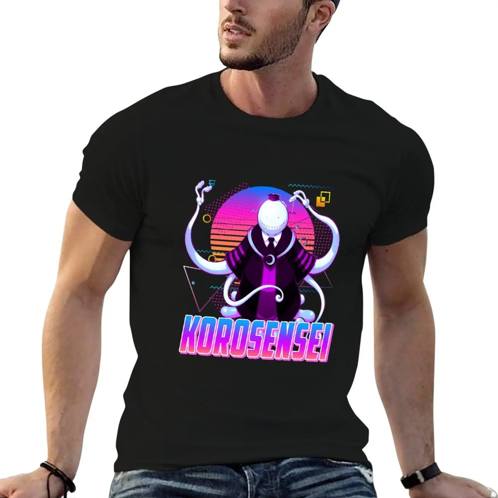Koro Sensei - Retro Art T-Shirt summer 2026 valentines boutique clothes men t shirts