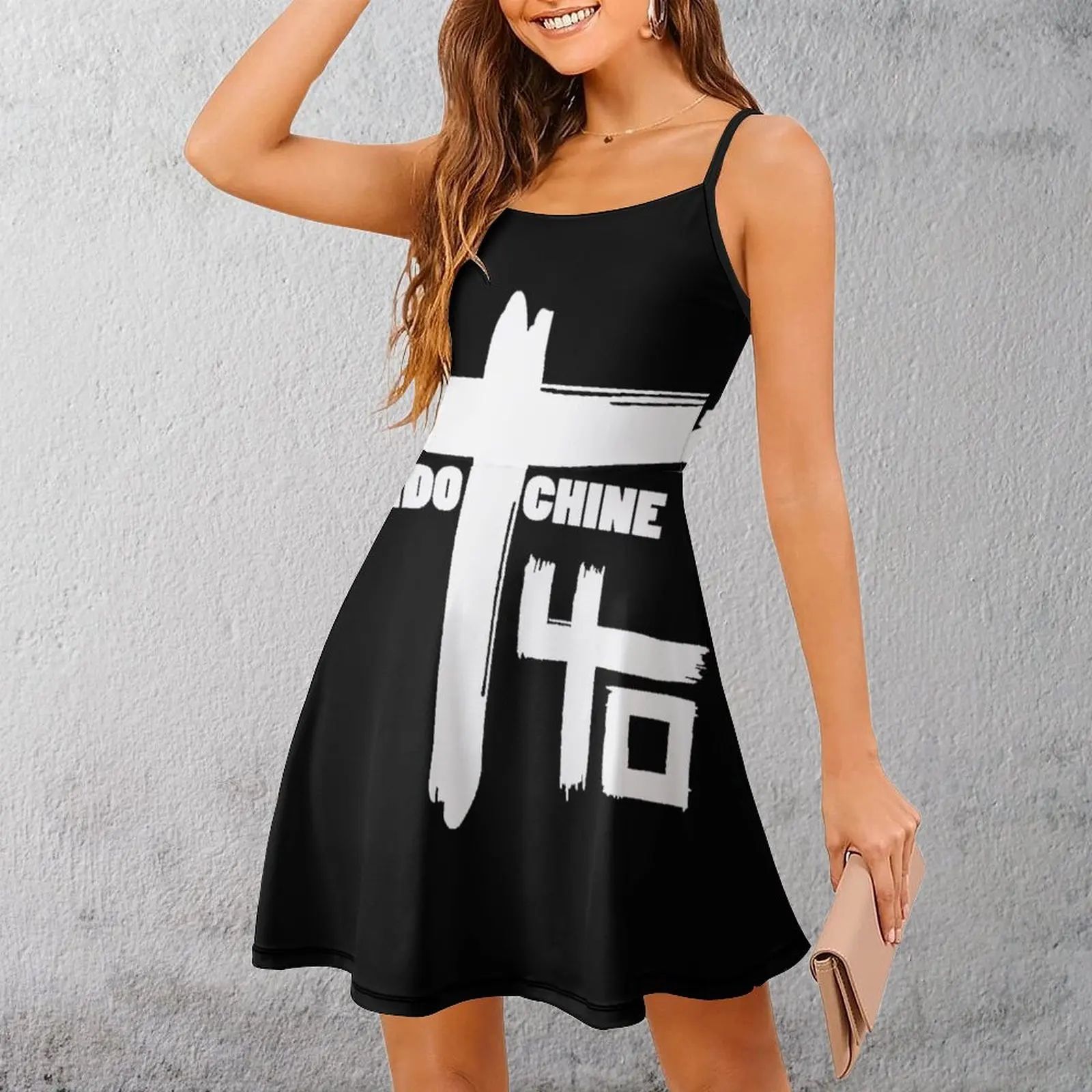 

Sexy Woman's Gown Dresses Indochine Pop Rock & New Wave Women's Sling Dress Casual Graphic Cocktails Funny Vintage