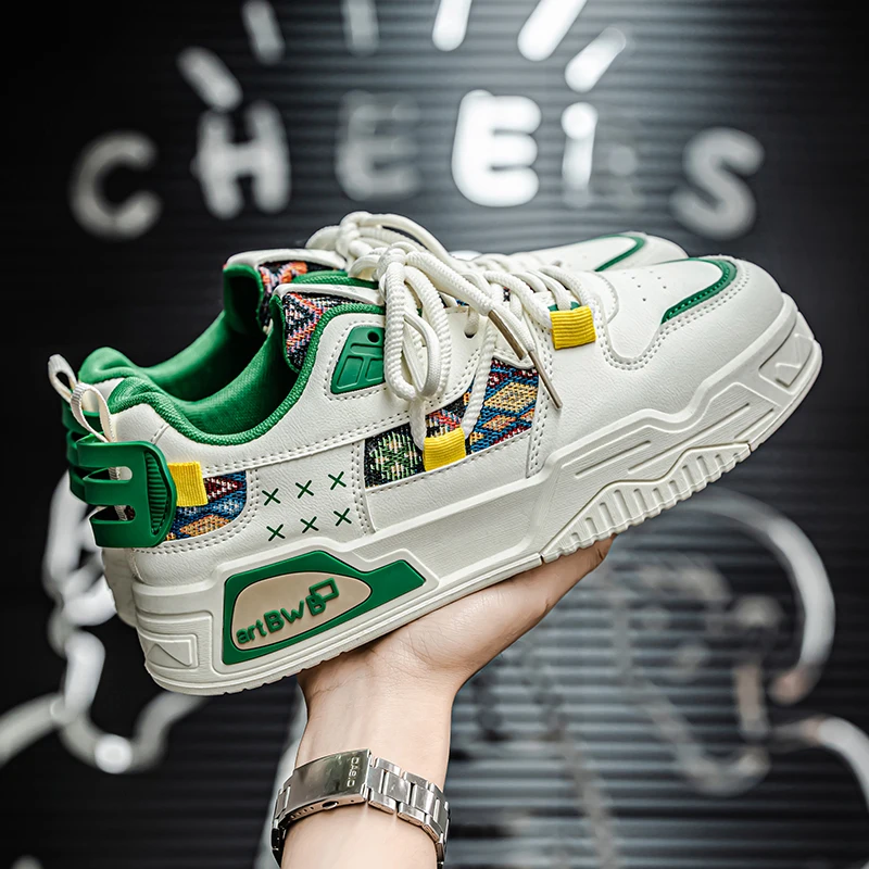 

2025 Новые модные дышащие удобные повседневные нишевые туфли на толстой подошве с низким вырезом, персонализированные повседневные спортивные туфли для доски