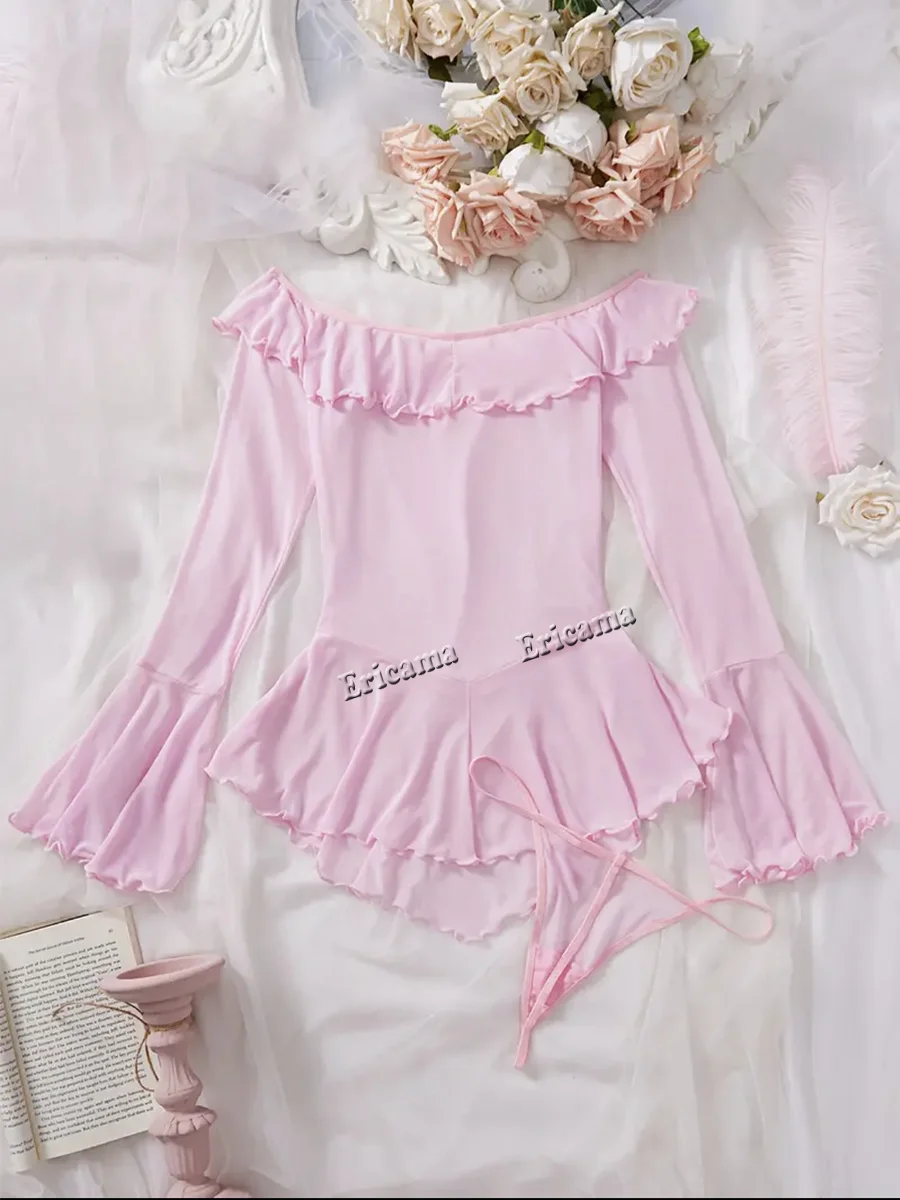 Sexy krajkové spodní prádlo sada erotické prádlo Lingeie sexy podprsenka sada pro ženy noční košile oblečení dámské sexy noční prádlo dámské erotické spodní prádlo - náhled 2