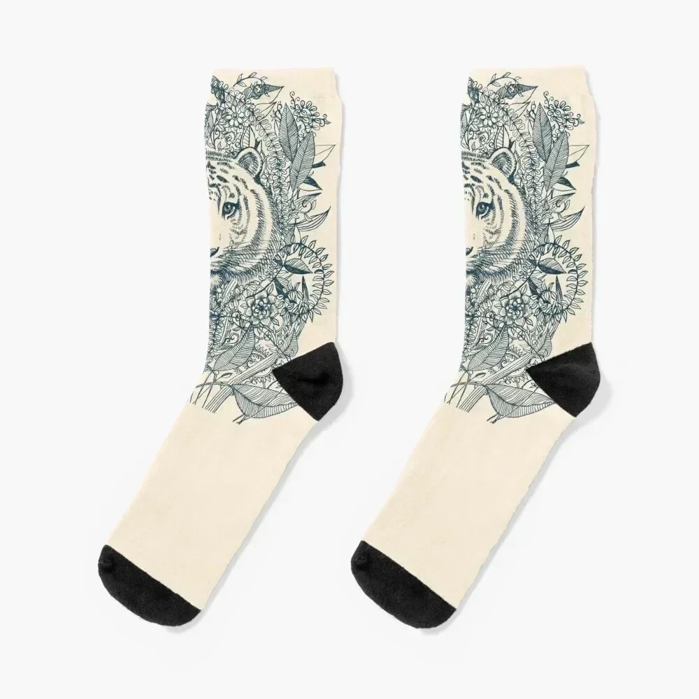 

Tiger Tangle Socks man custom sports halloween funny gifts Girl'S Socks Men's