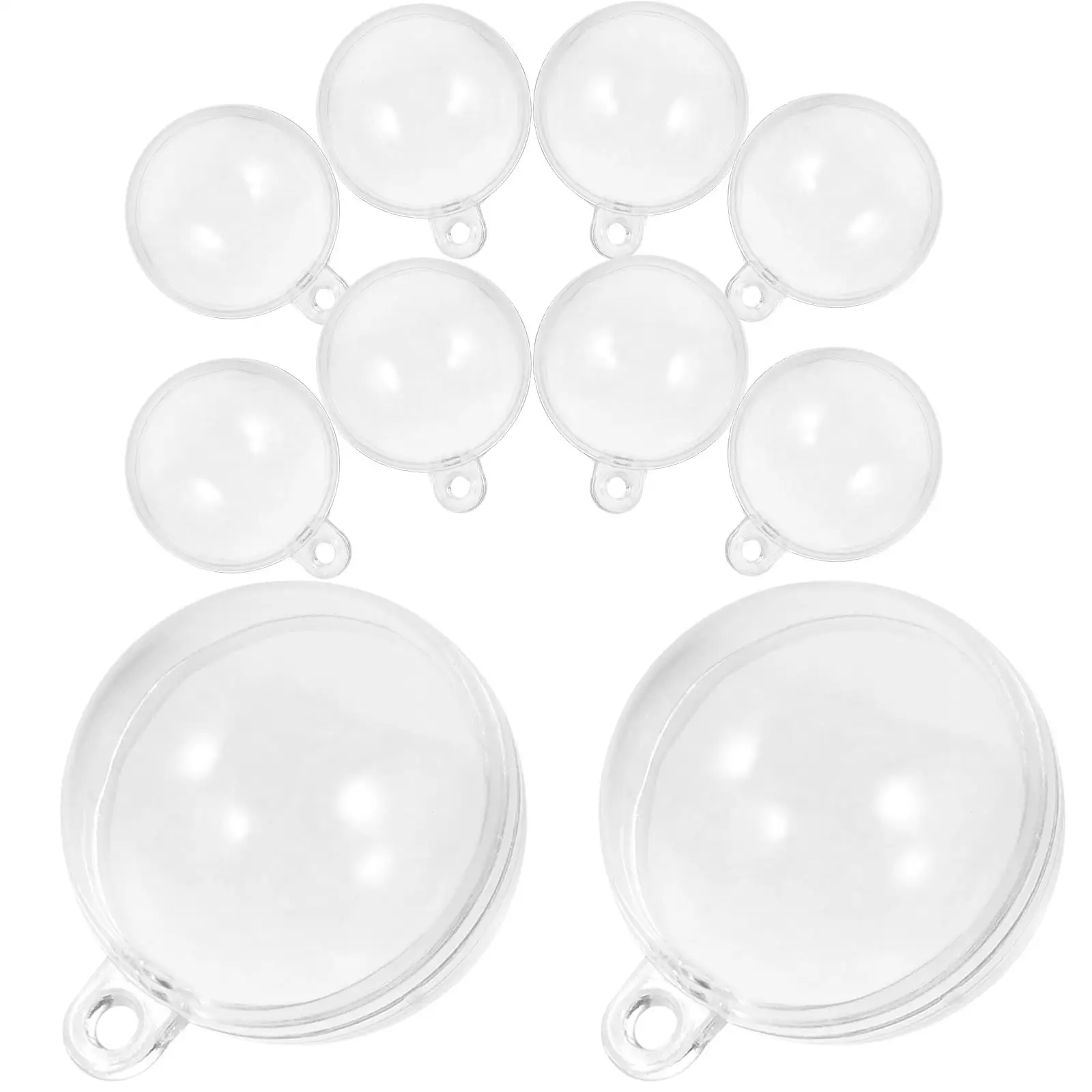 

10 Pcs 3cm Floating Balls Transparent Aquarium Decor Fish Tank Props Clear Fillable Ornaments Hanging Accessories Plastic Ball