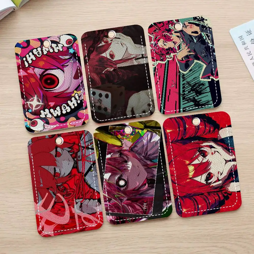 Vocaloid K-Kasane T-Teto Rectangle Keychain Card Holder, Badge Credit Card Holder, Student ID Card Holder, Bus Cards Cover