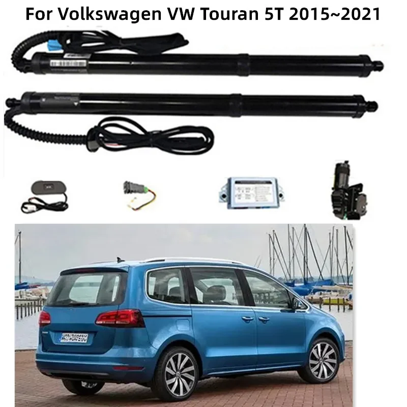 

Для Volkswagen VW Touran 5T 2015 ~ 2021 как аксессуар, интеллектуальная электрическая задняя дверь, модифицированный стержень поддержки багажника, переключатель подъема хвоста