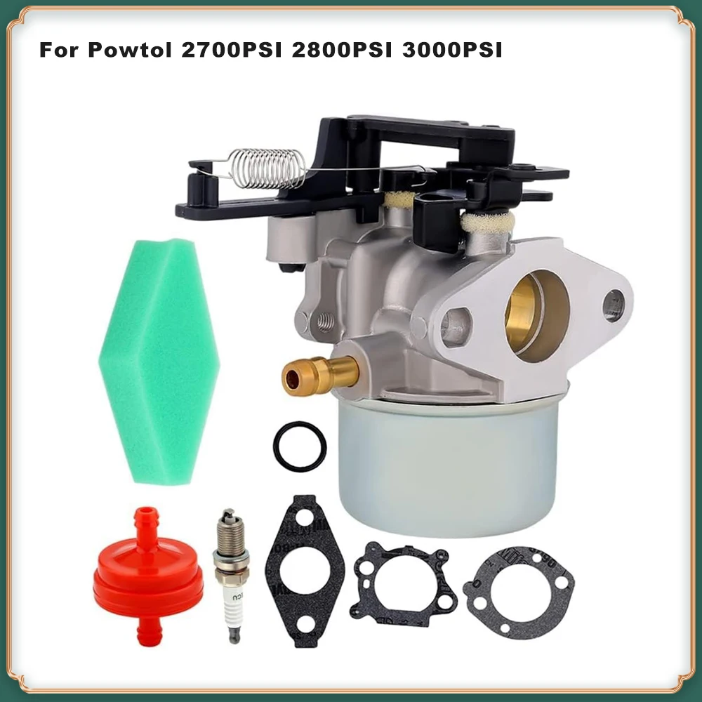Powtol Pressure Washer Carburetor for 2700, 2800, 3000 PSI Models - Compatible with Parts 591137, 593599, 797301