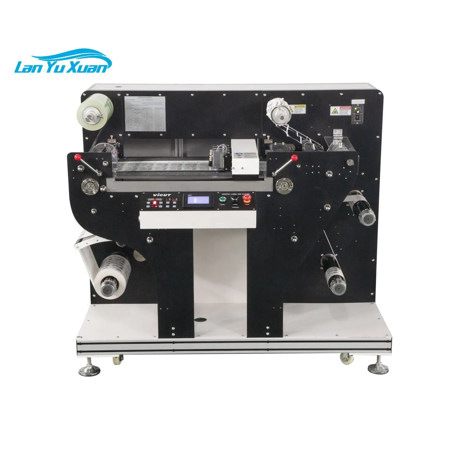 Automatic Laser Label Stickers Paper Roll Die Paper Sticker Die Cutting Machine Roll Label Cutter Label Die Cutter Machine VR320