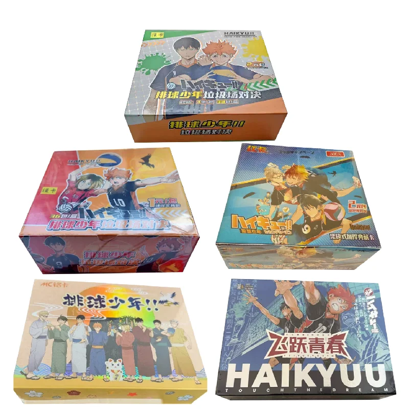 Haikyuu Collectible Cards Hot Blood Anime Peripherals Hinata Shoyo Kageyama Tobio Rare Holo Foil Cards Kids Toy Gifts