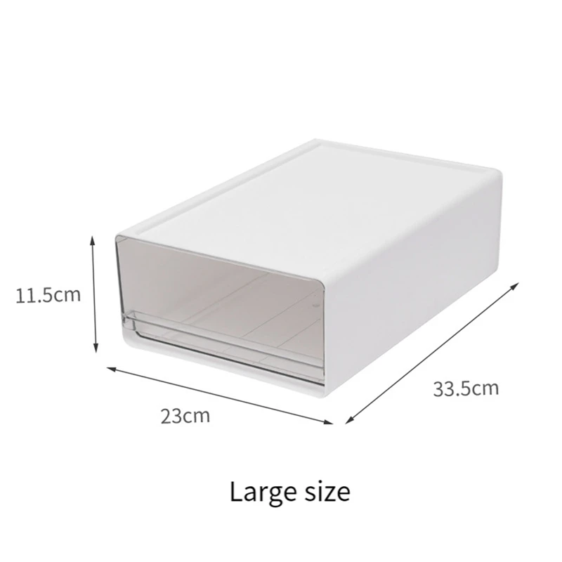 Transparent Desktop Storage Box Drawer Type Office File Storage Box Bedroom Study Stack Combination Portable Storage Box-A69M