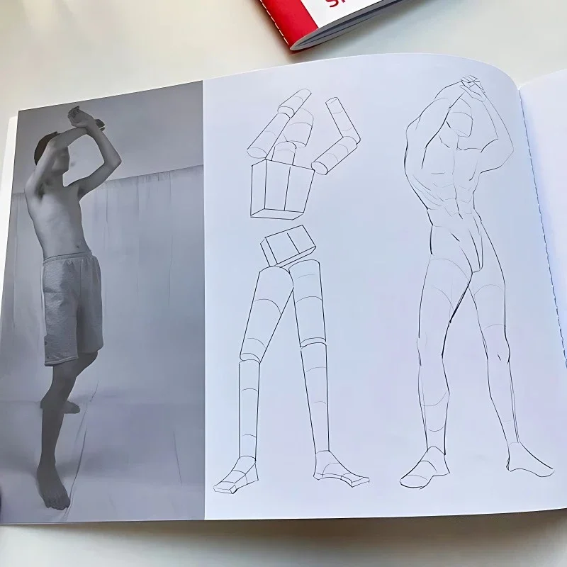Human Body Dynamic Structure Hand-painted Tutorial Book Sketch Tracing Book Dynamic Anatomy Comic Character Painting Tutorial