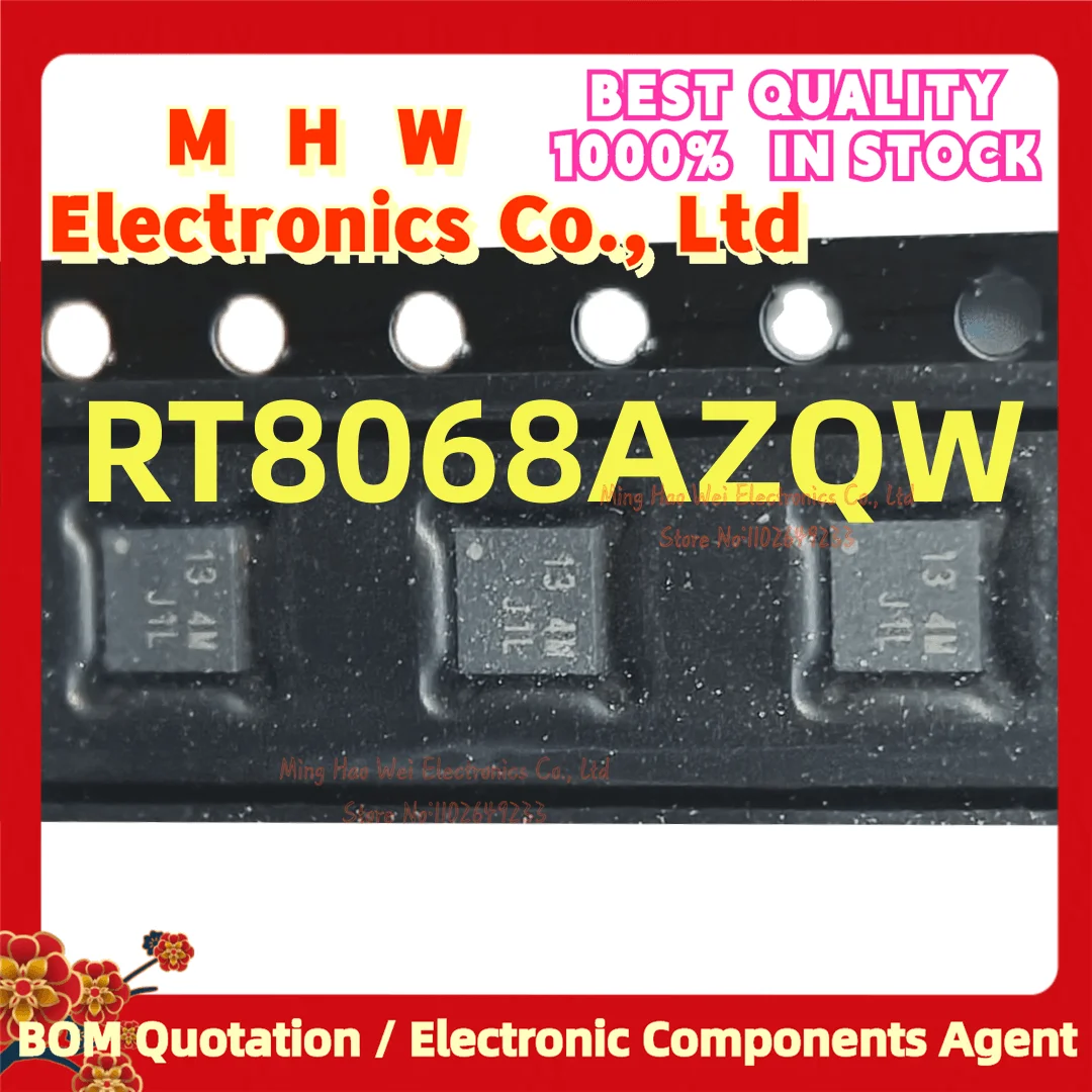 10PCS/LOT. RT8068AZQW (RICHTEK WDFN-10.Marking:13) New Quality Chip Origianl.In stock. RT8068AZQW RT8068AZQ RT8068