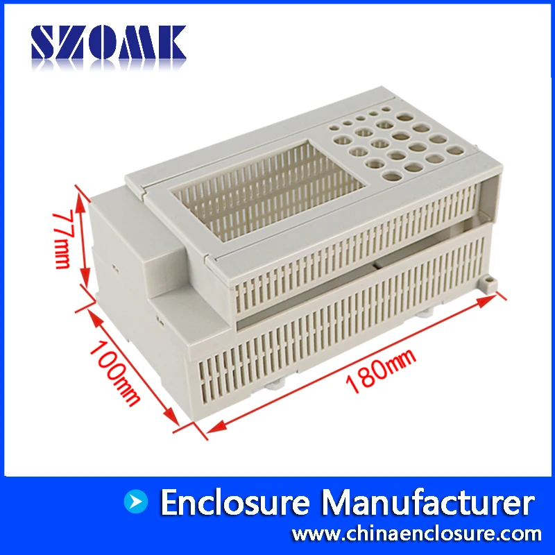 SZOMK AK-P-47 Din Abs Plc Plastic Electronics Control Cable Project Box Instrument Project Case 180X100X77mm