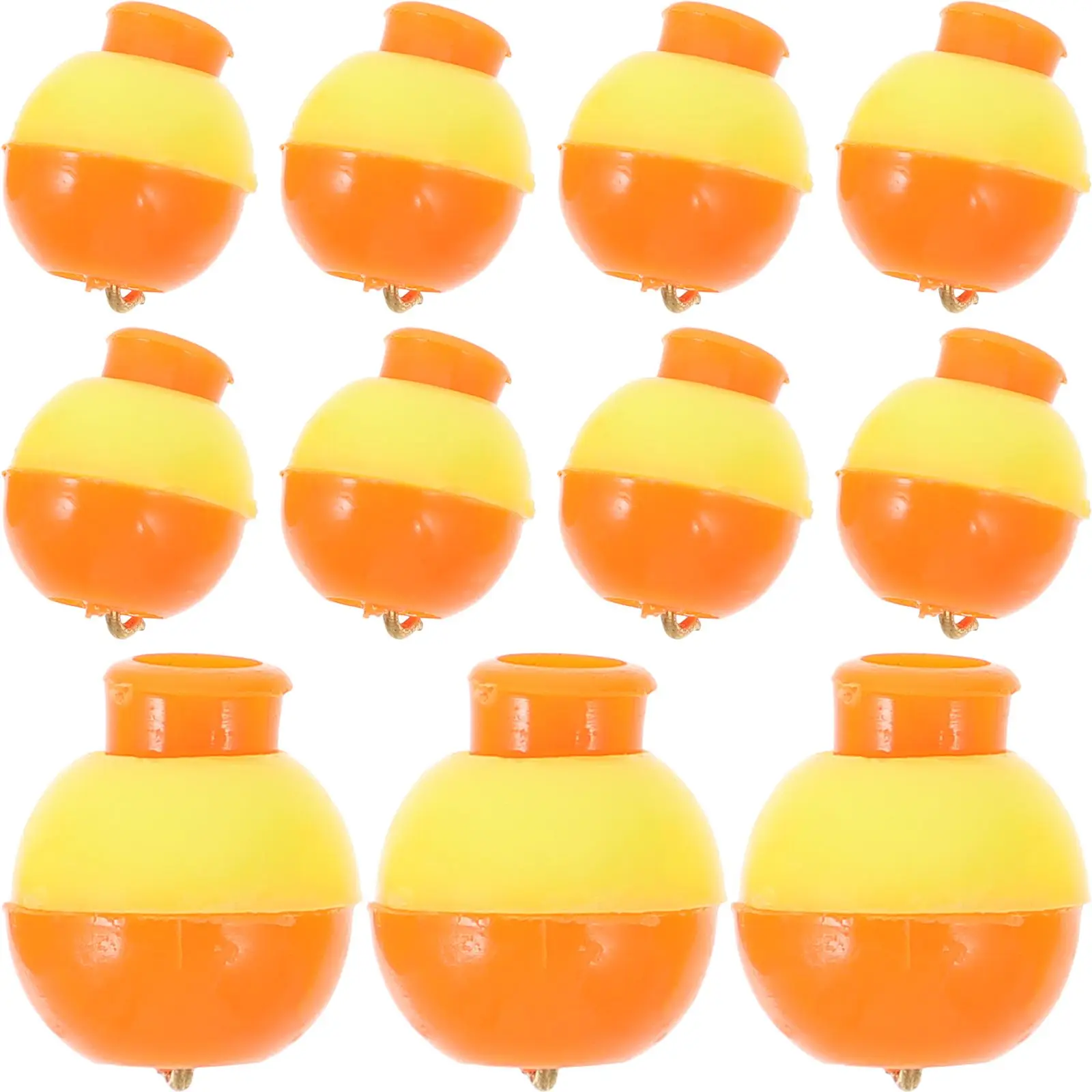 

20 Pcs Round Fishing Floats High Sensitivity Durable Yellow Catfishing Equipment Useful Decorations Easy Observation