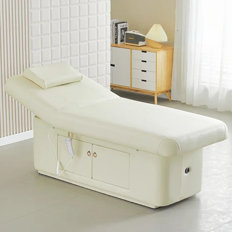 High-Grade Latex Electric Beauty Bed Lifting Multifunctional Heating Massage Therapy Spa Massage Couch