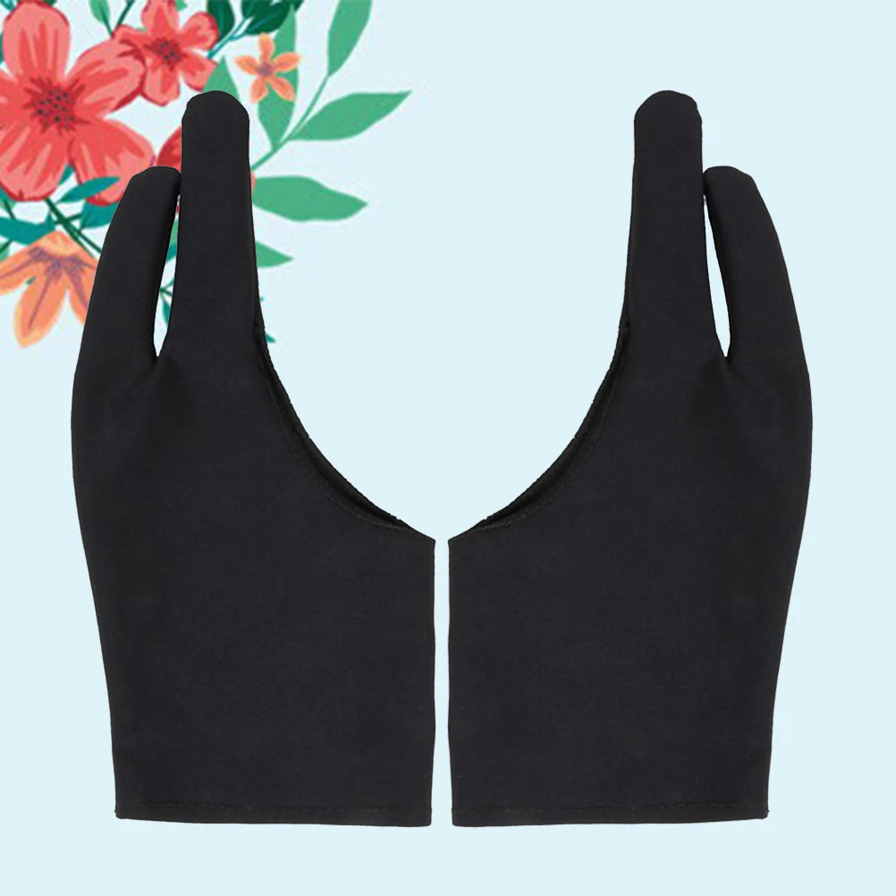 

4 Pcs Anti-mistouch Gloves Drawing Tablet Sweat Two-finger Painting Artist Anti-touch Number