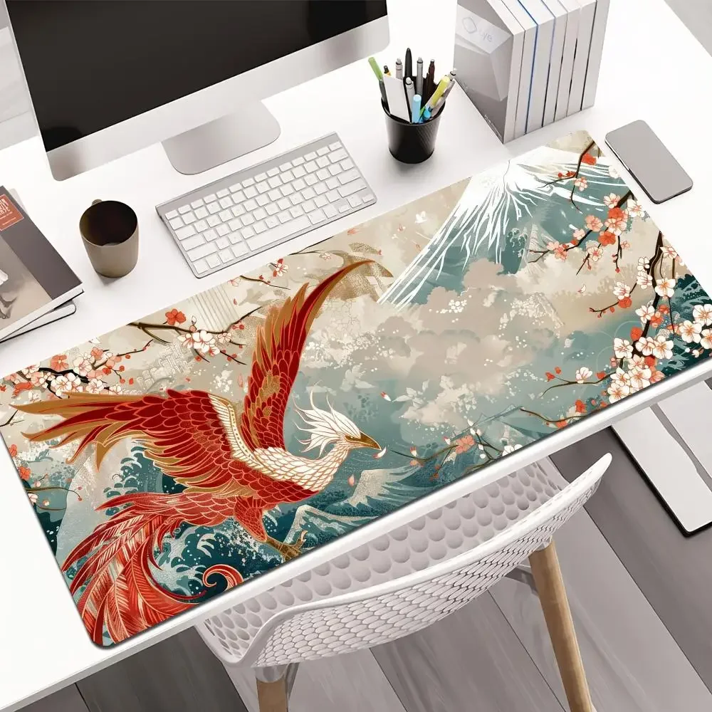 웨이브와 스시 디자인 마우스 패드 데스크 매트 게임 매트 PC 액세서리 고무 미끄럼 방지 키패드 확장 마우스패드 사무실 책상 매트