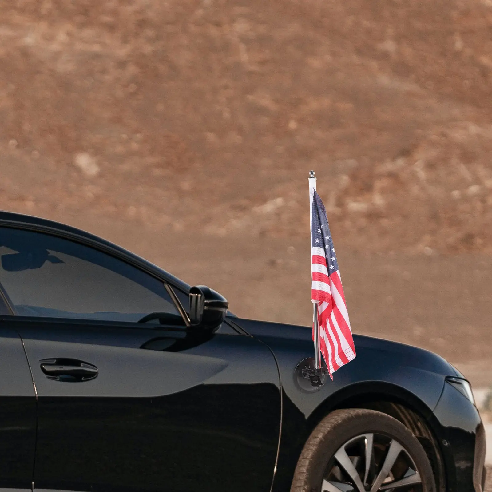 

Flag Pole Mounting Base Vehicle Flagpole Wall-mounted Stands Black Holder for Car