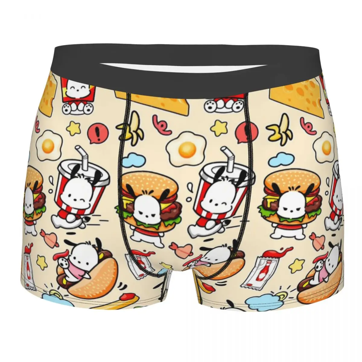 

Custom Anime Pochacco Underwear Men Stretch Boxer Briefs Shorts Panties Soft Underpants For Male