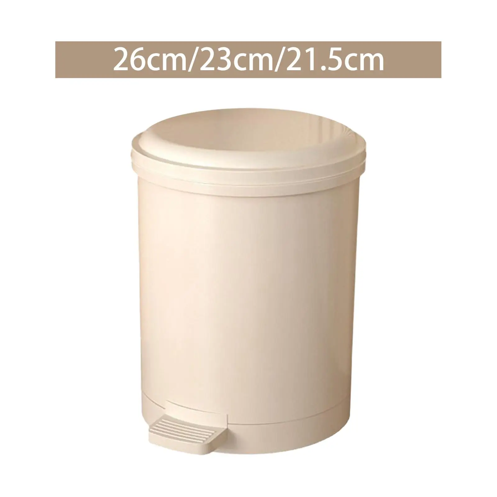 Trash Can with Lid Holds Waste, Recycling Paper Basket Household Wastebasket for Bedroom Kitchen Laundry Living Room Home Office