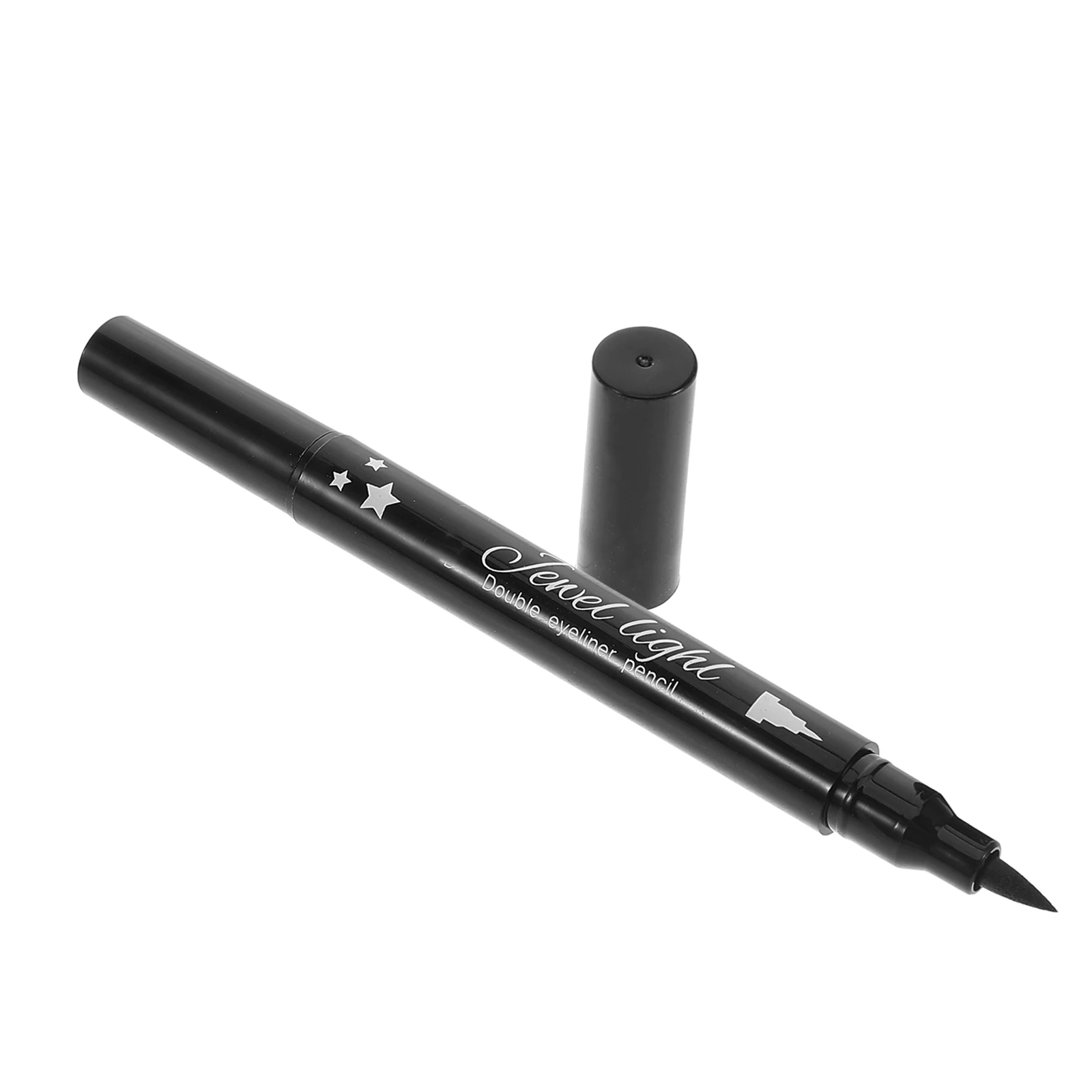 

Waterproof Eyeliner Double Head Pencil Black Liquid Color No Smudge Long Lasting Eye Makeup Tool Plastic Decoration
