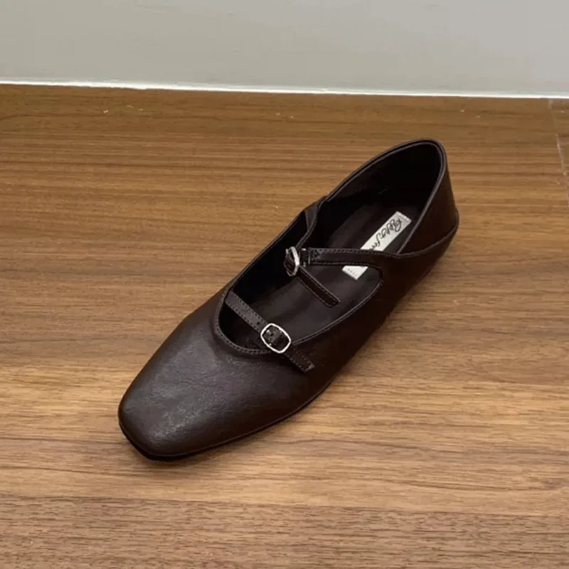 Neue modische Mary Janes Ballerinas mit Schnallenriemen, höhenverstellbar, weiches Damenschuhwerk, elegante Lolita-Schuhe für Damen – Detail 7