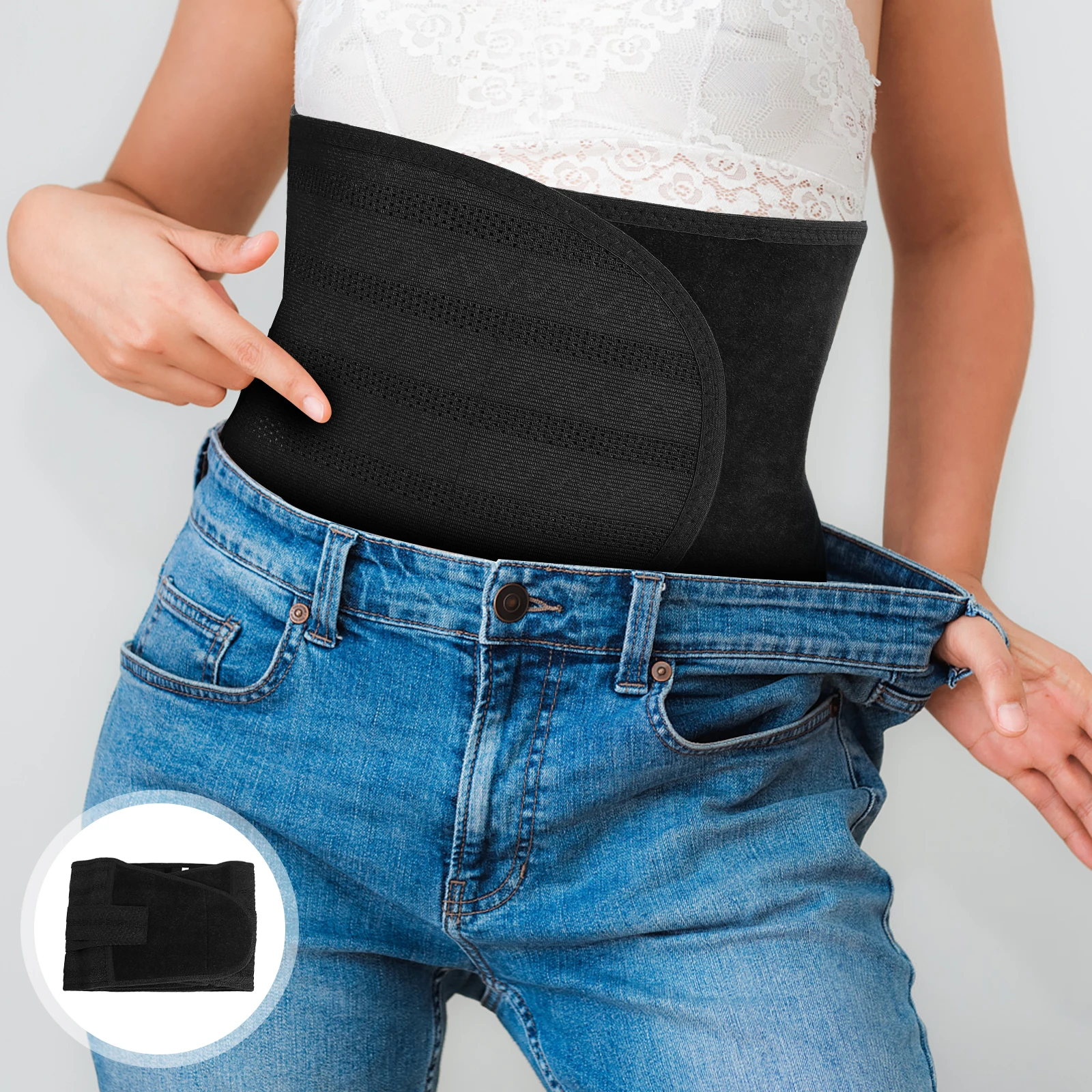 

1Set Postpartum Belly Band Durable Premium Maternity Recovery Abdominal Wrap Belly Slimming Belt Postnatal Girdle