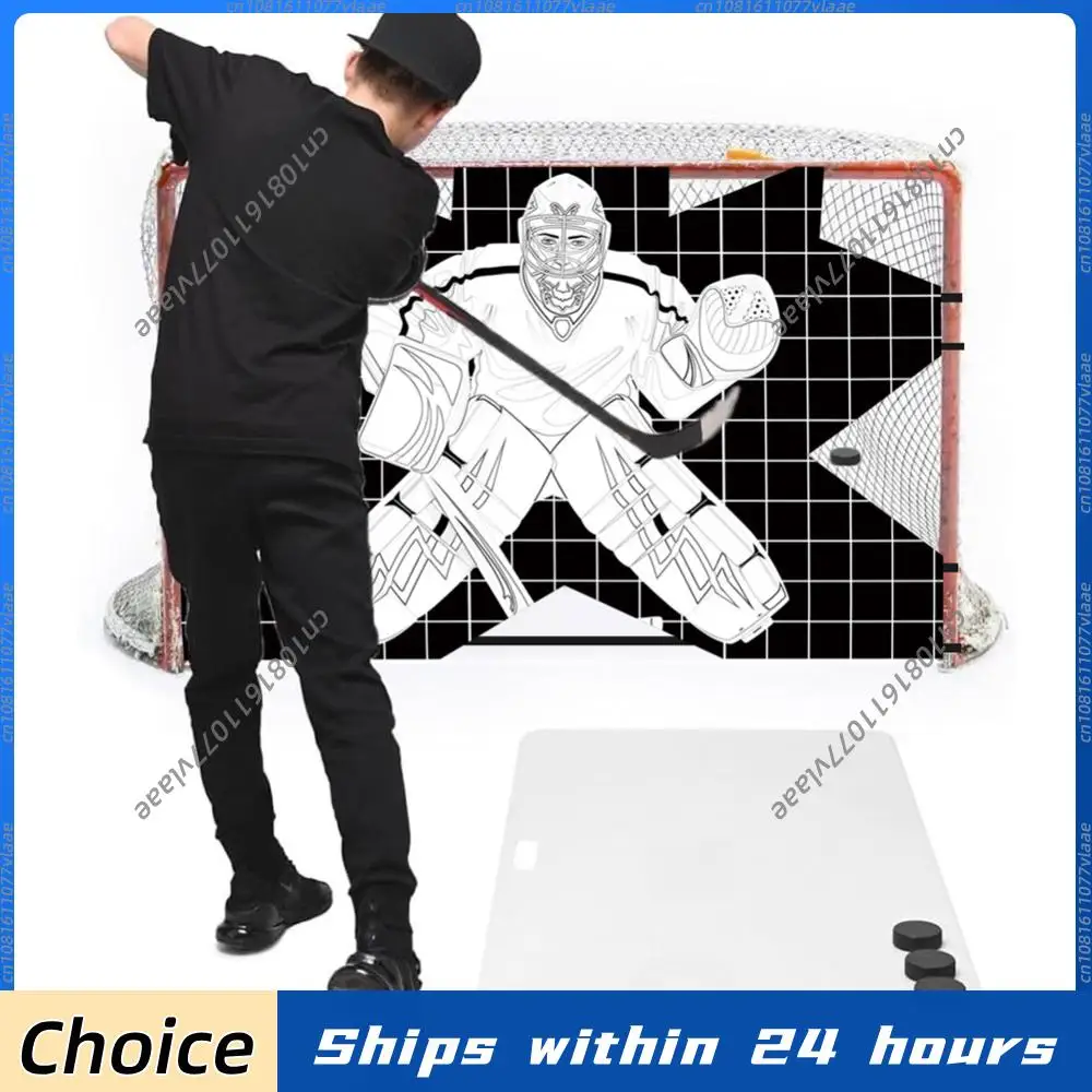 

Hockey Goalie Shooting Target Hockey Goal Practice Target Street Hockey Net Training Target for Practicing Shooting Accuracy