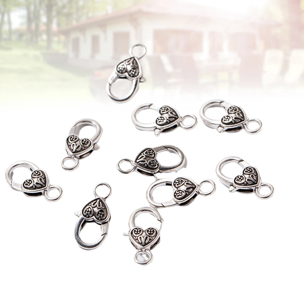 

Retro Lobster Clasps 20pcs Alloy Jewelry Making Kit for Necklace Bracelet Crafting Vintage Charms Accessories