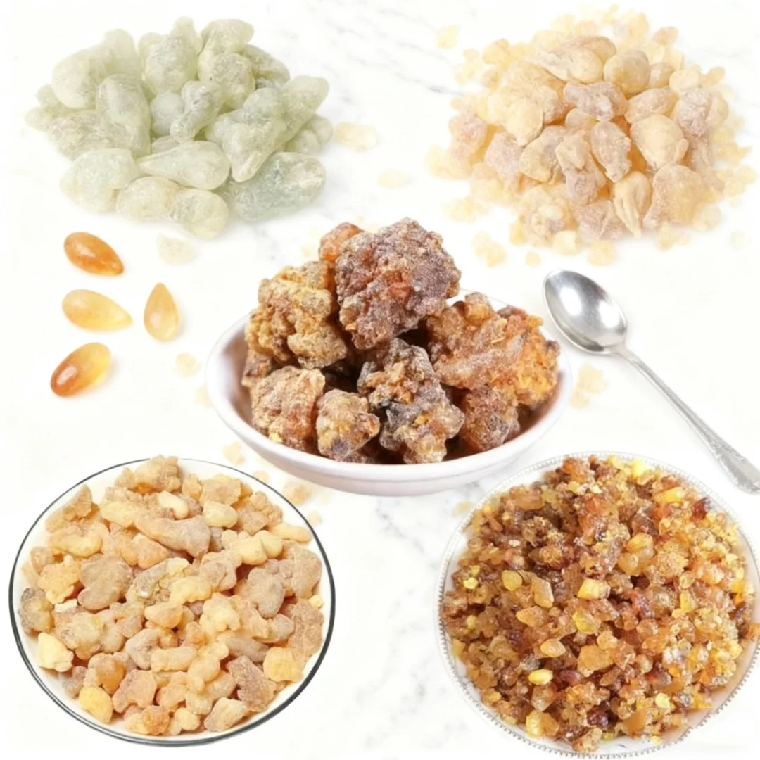 Natural Oman Green Hojari Frankincense Organic Storax Myrrh Resin - Skin Care Peace Meditation Religious Ceremony