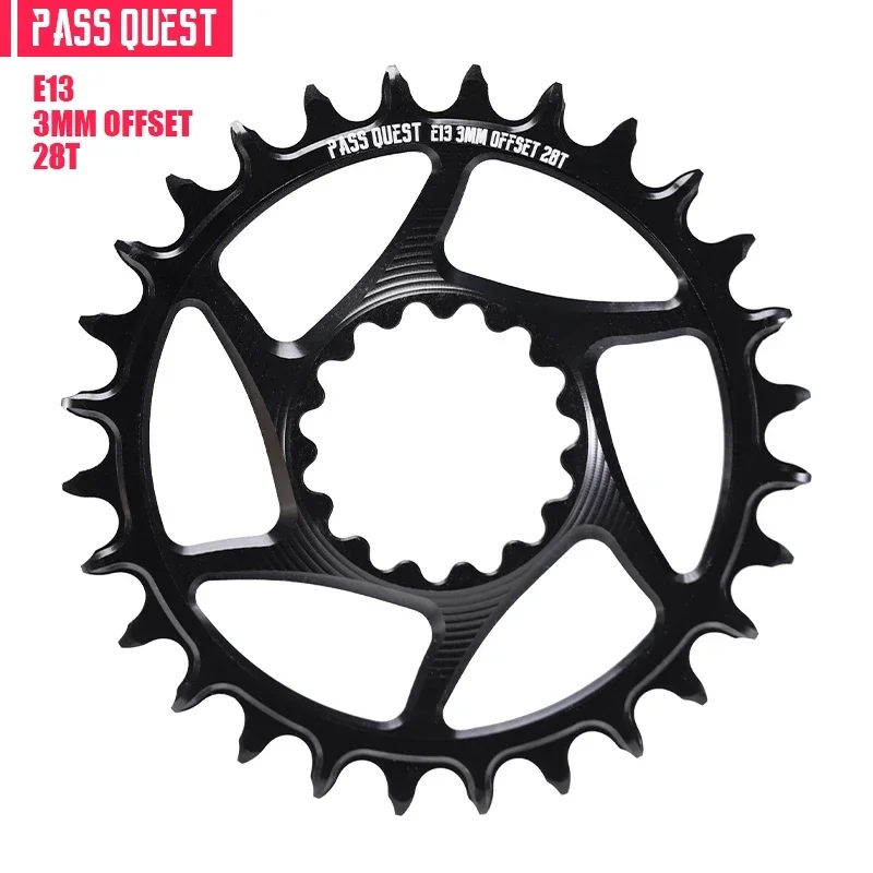 Pass Quest 3mmoffest schmaler breiter Kettenblatt für e * dreizehn e13 xcxr Kies Mountainbike 8/9/10/Geschwindigkeit gewöhnliche Ketten