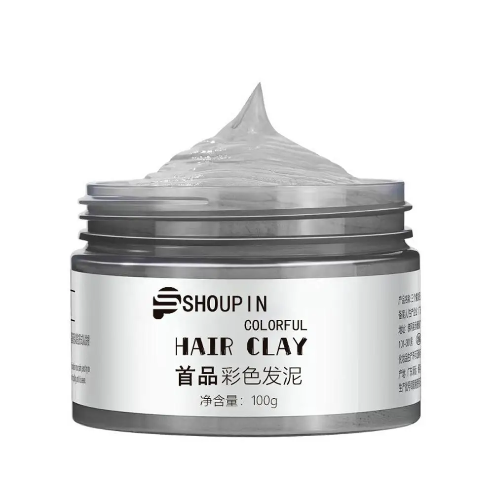 

10-цветная глина для окрашивания, долговечная цветная быстрая окраска, анти-белые волосы, не раздражающий одноразовый воск для волос «сделай сам»