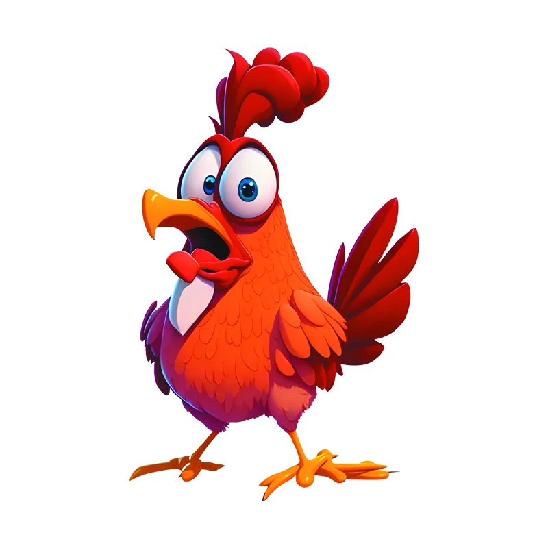 

Funny and Sarcastic Chicken Car Sticker Waterproof Decal for Car, Motorcycle, Laptop