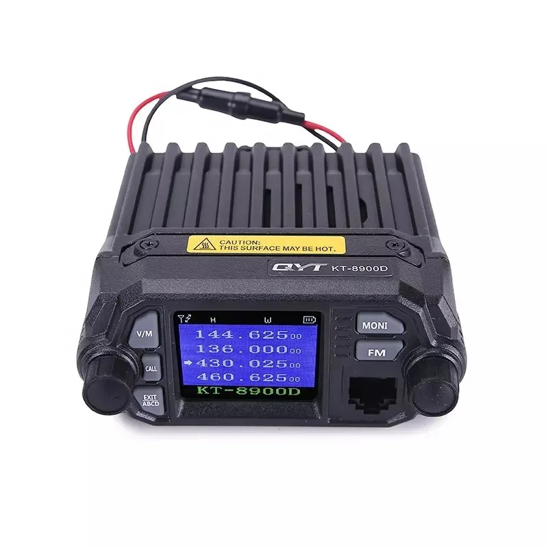 QYT KT-8900D z linią danych 25-watowy Walkie Talkie dwuzakresowy VHF/UHF 136-174/400-480 MHz Quad Watch Samochodowe MINI Radio Mobilne