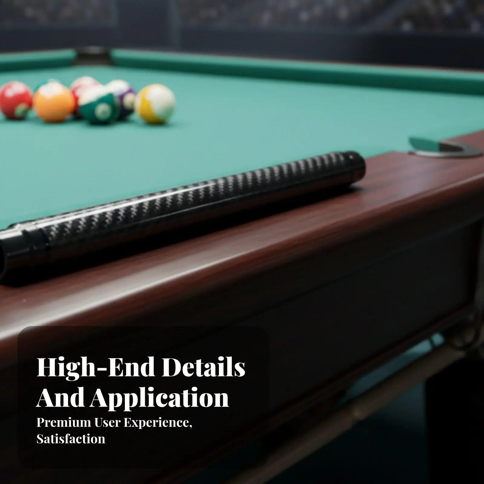 3K Twill Carbon Cue Extension Extended Reach Carbon Fiber Cue Extension Glossy Finish Billiards Equipment for Tournaments,