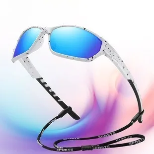 With Chain Fashion Men Women Running Mountaineering Fishing Sunglasses Driving Outdoor Sport Safety Protective Glasses