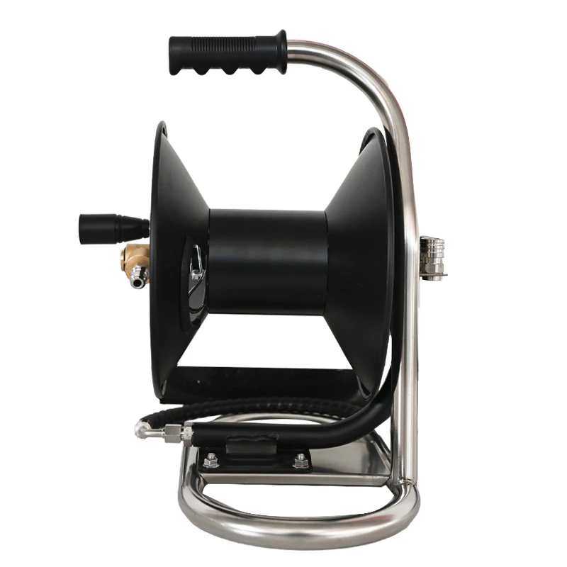 AMJET Small Portable Hose Reel Can Wind 1/4 or 3/8 or 1/2 or 3/4 Size High Pressure Hose with a Pressure Resistance of 5000psi.