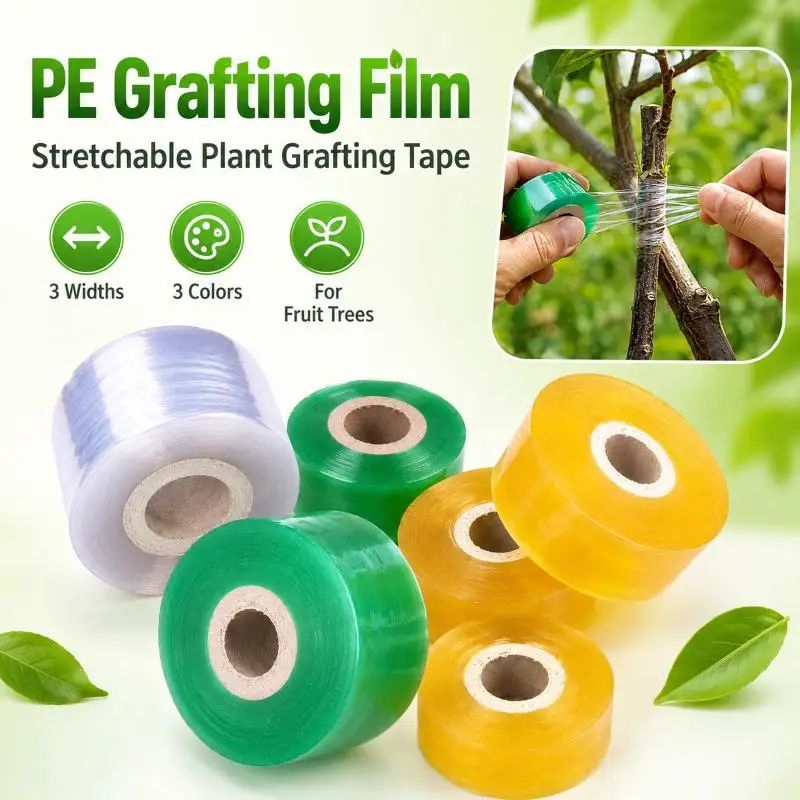 1pcs PE Grafting Tape Film Self-adhesive for Fruit Tree Nursery Plants Seedlings Vine Floristry Tomato Grafting Supplies Stretch