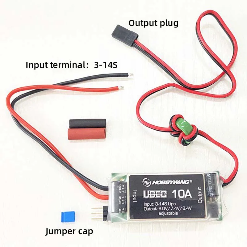 Hobbywing 5A 10A UBEC Voltage Regulator, 5V 6V 7.4V Adjustable Output, Compatible with 2-8S 3-14S LiPo Battery For RC Models