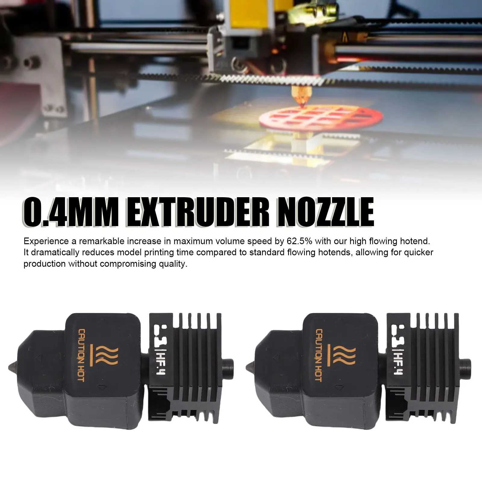 

Комплект экструдера Hotend для 3D-принтера, простой в установке комплект горячего конца 3D-принтера с высоким расходом для обновления, замены A1 A1 Mini