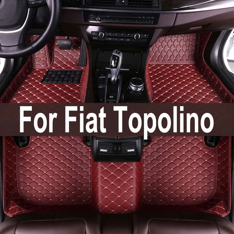 Car Floor Mats For Fiat Topolino 500 2012 2011 Auto Interiors Accessories Styling Custom Foot Rugs Products Replacement Parts