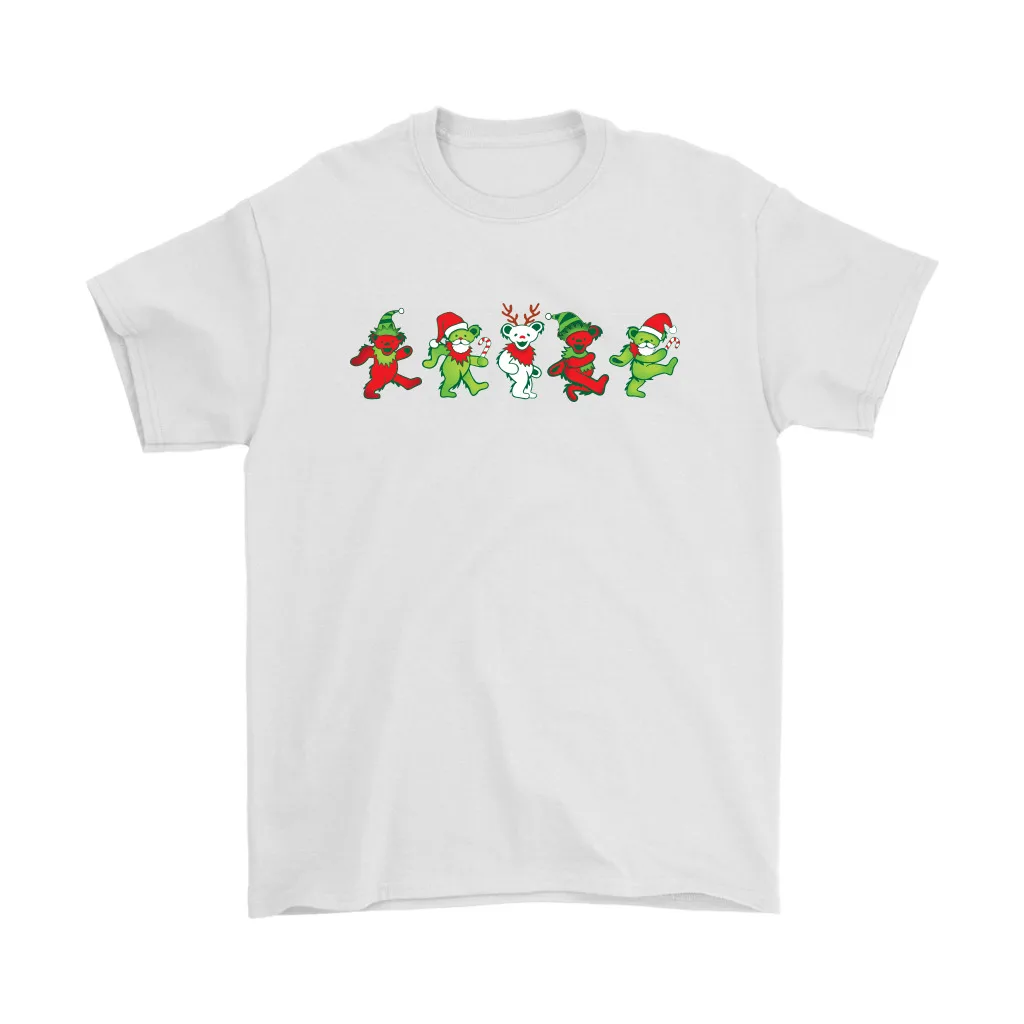 

Jerry Bears and Jerry Garcia Christmas White Men S-234XL T-shirt C193